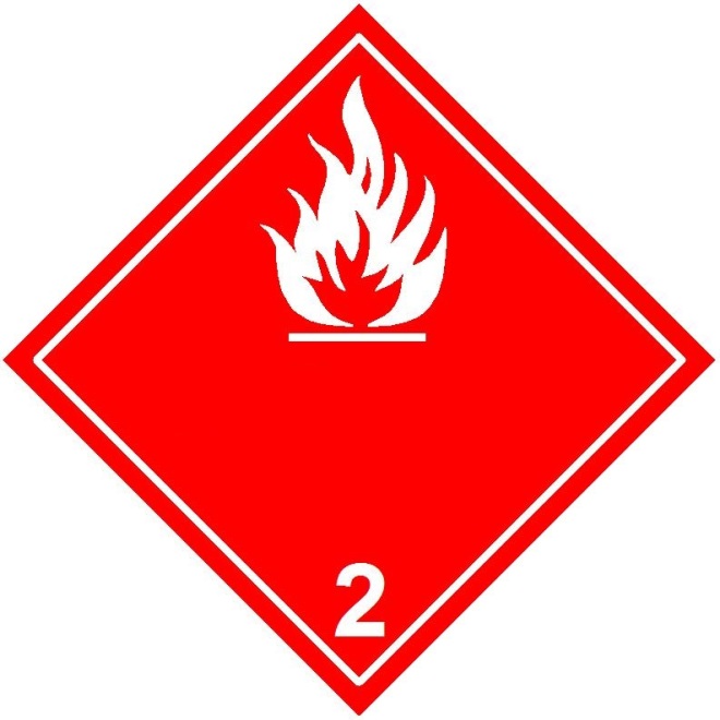2.1  Flammable gases