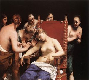 The Death of Cleopatra - Guido Cagnacci [Public domain], via Wikimedia Commons